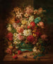 Natuurschilderij met bloemen en vlinders - Hans Zatzka — weergave van het kunstwerk