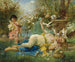 Venus en Cupido - Hans Zatzka — weergave van het kunstwerk