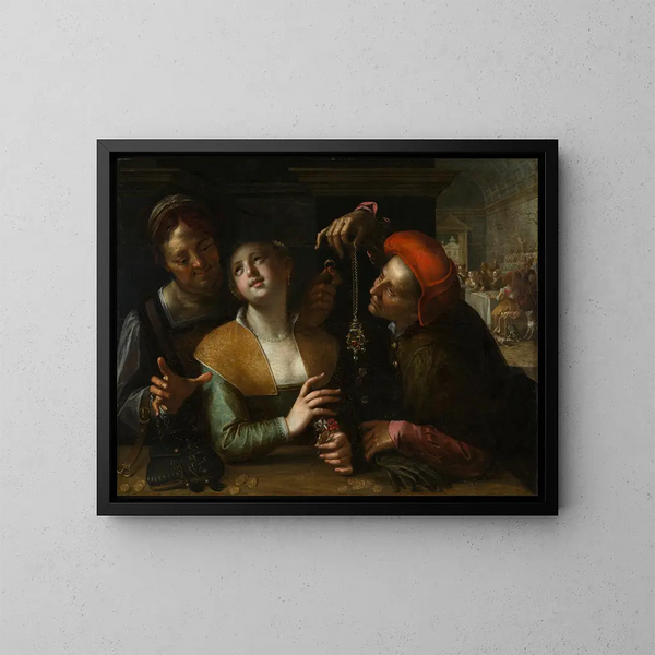 Koepel scène - Hans von Aachen — ingelijst kunstwerk aan de muur