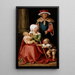 Marie Salomé en Zébédée met hun zonen Jacob de Meerdere en Johannes de Evangelist - Hans von Kulmbach — ingelijst kunstwerk aan de muur
