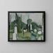 Het kerkhof van Svanninge - Harald Giersing — ingelijst kunstwerk aan de muur