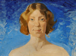 Harald SlottMller - Portrt af malerinden Bertha Dorph.webp