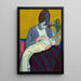 Mother and Child - Harold Gilman — framed artwork on a wall