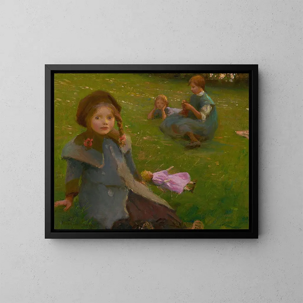 La poupée lilas - Harold Harvey — ingelijst kunstwerk aan de muur