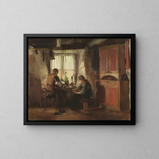 Harriet Backer - A Country Cobbler.webp