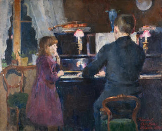 Harriet Backer - Big Brother Playing.webp