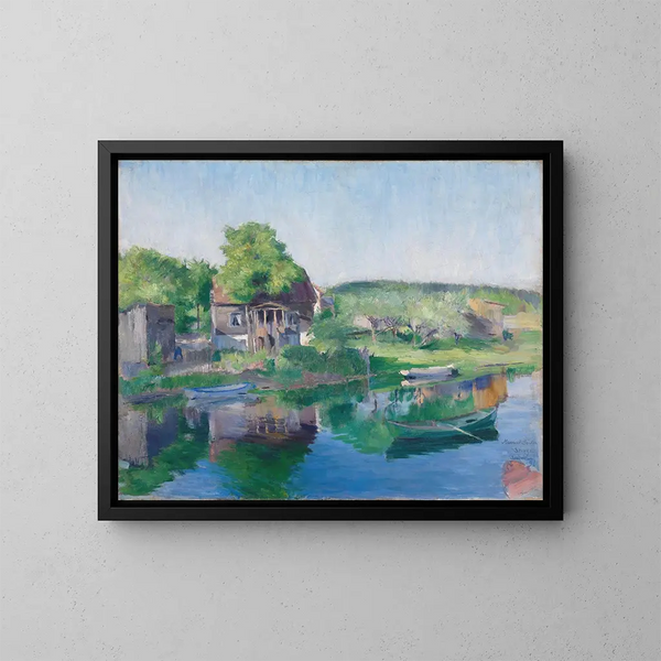 Frère Sandvikselven - Harriet Backer — ingelijst kunstwerk aan de muur
