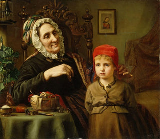 Harriet Backer - Little Red Riding Hood.webp