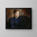 portret van Nenna Janson Nagel b Backer Lunde - Harriet Backer — ingelijst kunstwerk aan de muur