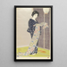 Summer Kimono Woman - Hashiguchi Goyō — framed artwork on a wall