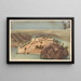 Eiland van Philae - Hector Horeau — ingelijst kunstwerk aan de muur