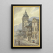 Oude huizen en een toren - Hector von Günderrode — ingelijst kunstwerk aan de muur