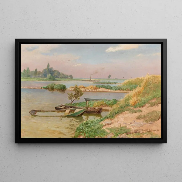 Heinrich Bhmer - Open River Landscape.webp