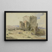 Ponte Nomentano bij Rome - Heinrich Bürkel — ingelijst kunstwerk aan de muur