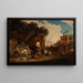 scène voor een Italiaanse osteria - Heinrich Bürkel — ingelijst kunstwerk aan de muur