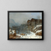 Winter in Rattenberg - Heinrich Bürkel — ingelijst kunstwerk aan de muur