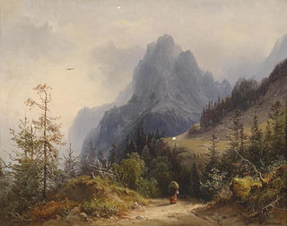 Heinrich Carl Schubert - Blick auf das Mhlsteinhorn.webp