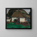 Oude hut schilderij - Heinrich Hermanns — ingelijst kunstwerk aan de muur
