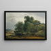 Landschap met kudde en herder - Heinrich Peyer — ingelijst kunstwerk aan de muur