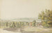 Vue de Morat sur le lac du même nom - Heinrich Rieter — weergave van het kunstwerk