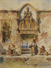 Genre scène in Venetië - Heinrich Stohl — weergave van het kunstwerk