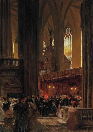 Heinrich Tomec - At The End Of A Sunday Service St Stephens Cathedral Vienna.webp