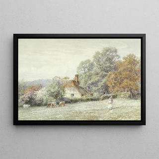 Helen Allingham - A Surrey cottage.webp