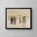 Een sneeuwdag - Helen Hyde — ingelijst kunstwerk aan de muur