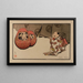 Taquiner le Daruma - Helen Hyde — ingelijst kunstwerk aan de muur