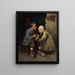 a boy feeding his little sister - Helene Schjerfbeck — framed artwork on a wall