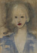Vrouw met blond haar - Helene Schjerfbeck — weergave van het kunstwerk