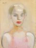 Circusmeisje - Helene Schjerfbeck — weergave van het kunstwerk
