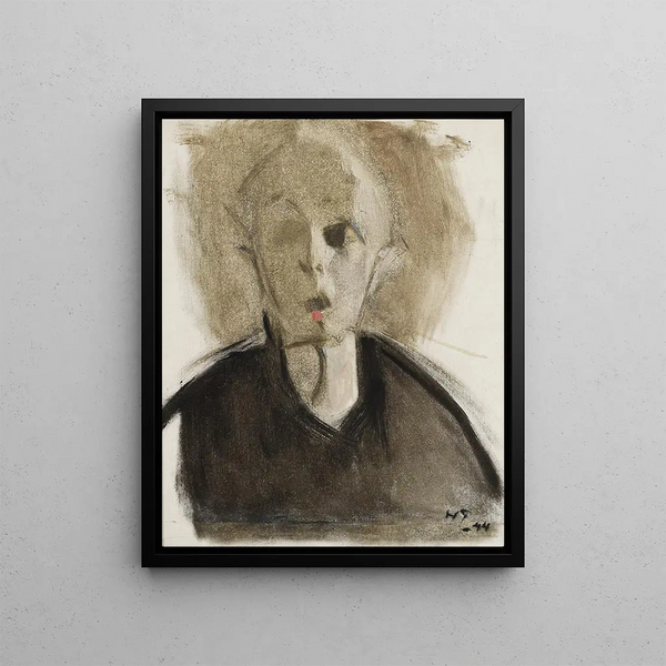 Helene Schjerfbeck - SelfPortrait with Red Spot.webp