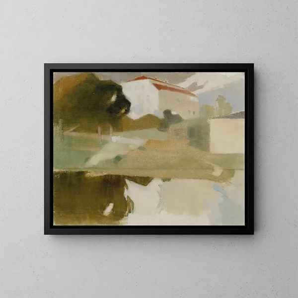 Manoir de Sjundby - Helene Schjerfbeck — ingelijst kunstwerk aan de muur