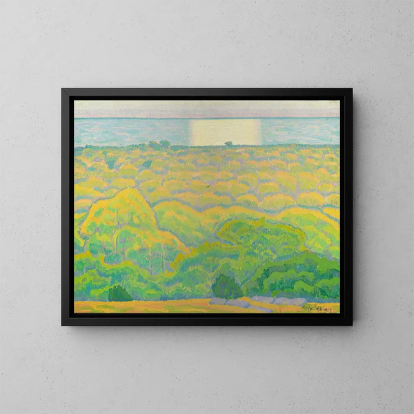 Van de aarde - Helge Johansson — ingelijst kunstwerk aan de muur