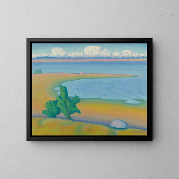 Aard van de uitkijk - Helge Johansson — ingelijst kunstwerk aan de muur