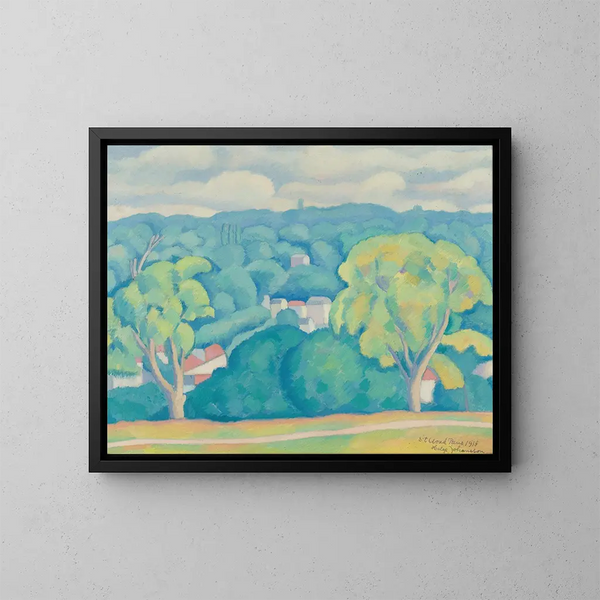 Saint-Cloud - Helge Johansson — ingelijst kunstwerk aan de muur