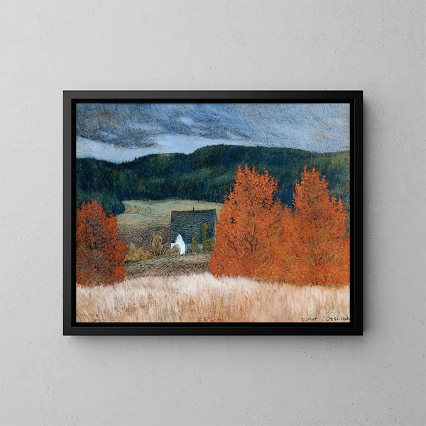 herfststemming in Jämtland - Helmer Osslund — ingelijst kunstwerk aan de muur