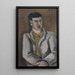 Portrait Painting - Helmut Kolle — framed artwork on a wall