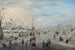 op het ijs - Hendrick Avercamp — weergave van het kunstwerk