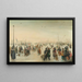 van het ijsplezier nabij een stad - Hendrick Avercamp — ingelijst kunstwerk aan de muur