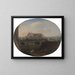 van Rome vanaf een tuin, kijkend naar het zuiden in de richting van San Giovanni in Laterano, uitzicht van achteren - Hendrick Frans van Lint — ingelijst kunstwerk aan de muur