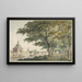 van Hendrick Keun | Schilderij De Muiderpoort in Amsterdam gezien vanaf de Plantage — ingelijst kunstwerk aan de muur