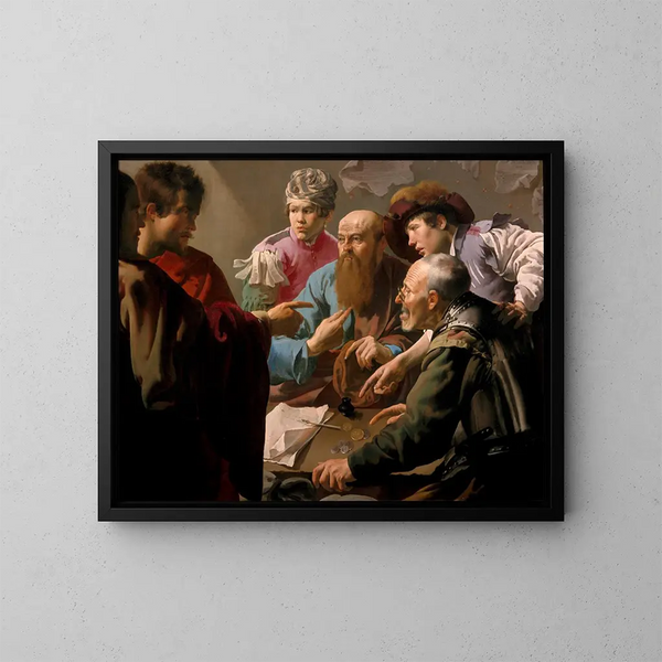 L'Appel de saint Matthieu - Hendrick Ter Brugghen — ingelijst kunstwerk aan de muur
