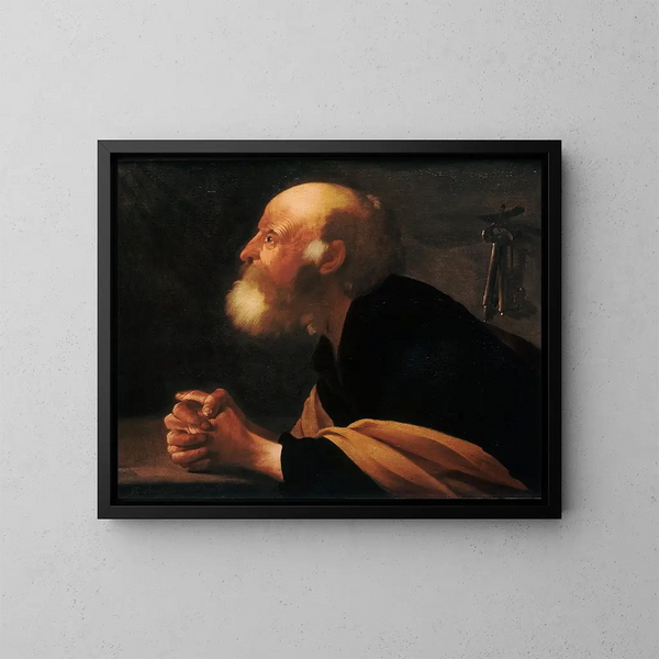 Le Pierre repentant - Hendrick Ter Brugghen — ingelijst kunstwerk aan de muur