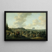 De vertrek van Karel II van Engeland uit Scheveningen, 2 juni 1660 - Hendrick de Meijer — ingelijst kunstwerk aan de muur