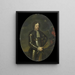 Portrait of Major-General Hans Willem Baron van Aylva aka the formidable general - Hendrick de Valk — framed artwork on a wall