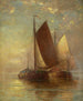 Zeilers op zee - Hendrick A. Hallett — weergave van het kunstwerk