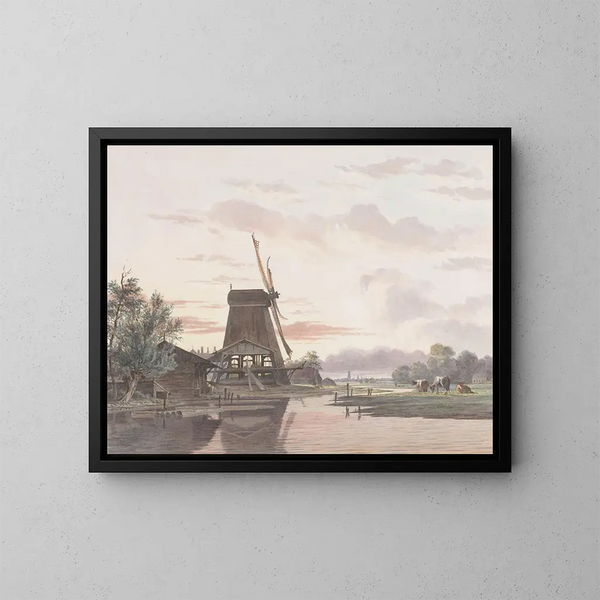 Zaagmolentje - Hendrik Abraham Klinkhamer — ingelijst kunstwerk aan de muur