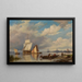 Een rustige haven - Hendrik Barend Koekkoek — ingelijst kunstwerk aan de muur